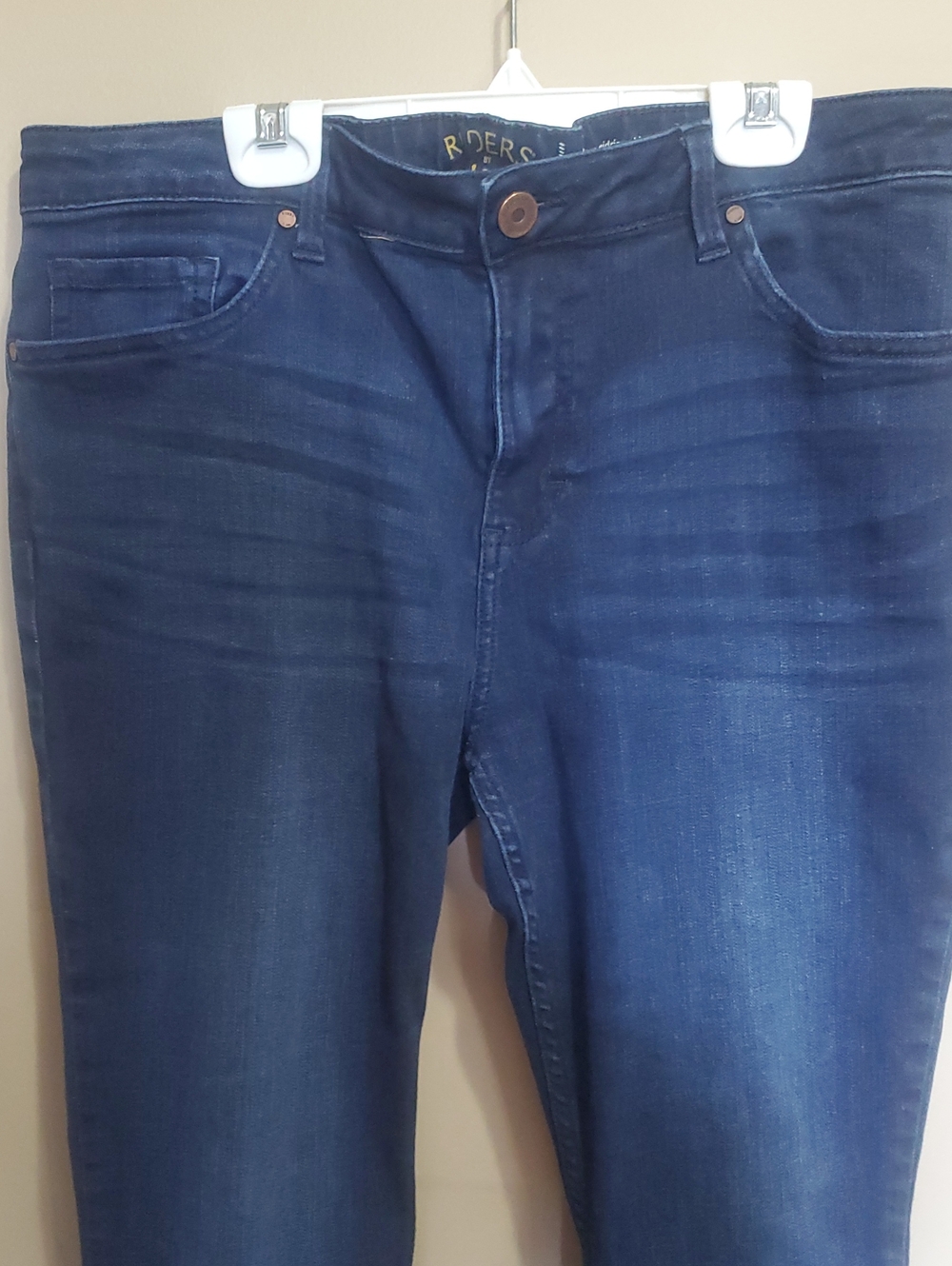 Riders By Lee Modern Midrise Skinny Blue Jeans Size 32 - Picture 3 of 6